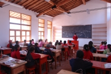 The Maosi Ecological Demonstration Primary School is designed to maximise daylight and natural ventilation