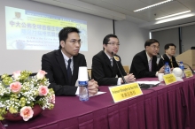 From left:
Professor Christopher Kai Shun LEUNG, Associate Professor, Department of Ophthalmology and Visual Sciences, CUHK 
Dr. Dexter Yu Lung LEUNG, Clinical Assistant Professor (honorary), Department of Ophthalmology and Visual Sciences, CUHK 
Professor Dennis Shun Chiu LAM, Chairman, Department of Ophthalmology and Visual Sciences, CUHK 
Professor Clement Chee Yung THAM, Professor, Department of Ophthalmology and Visual Sciences, CUHK