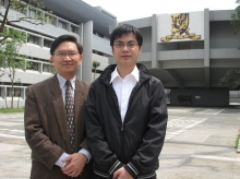 Mr. Zibin Zheng, a CUHK PhD student (right) and his supervisor Prof. Michael Lyu.