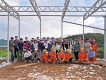 Architects and university students took part in the construction of New Bud Study Hall