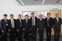 MOST Delegation visiting the Satellite Remote Sensing Station at CUHK
(From left: Mr. Cao Guoying, Mr. Ye Dongbai, Prof. Lin Hui, Mr. Cao Jianlin, Vice-Chancellor Prof. Joseph Sung, Mr. Liao Xiaohan, Mr. Meng Hui and Pro-Vice-Chancellor Prof. Henry Wong)