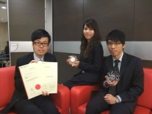 (From left) Mr. Yeung Tin Wai, Ms. Kwong Wai Nga and Mr. Yick Wing Pan