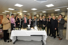 Officiating guests visit the state-of-the-art food and wine laboratories