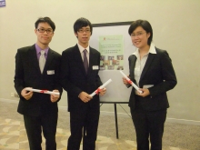 (From left) Leong Chi Fai Eric, Wong Chin Leung and Wan Tak Yan Phoebe