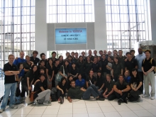 Students of GLOBE went on study trips to visit NASDAQ in the United States (Upper) and the Toyota Motor Corp in Japan (Lower)