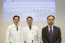 (from left) Professor Nelson Lai Shun LEE, Head of Division of Infectious Diseases, Department of Medicine &amp; Therapeutics, CUHK; Professor David Shu Cheong HUI, Head of Division of Respiratory Medicine, Department of Medicine &amp; Therapeutics, CUHK and Professor Paul Kay Sheung CHAN, Professor, Department of Microbiology, CUHK