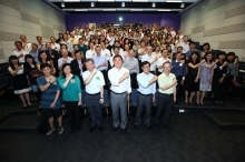 Prof. Joseph J.Y. Sung, Vice-Chancellor of CUHK, and all participants read aloud the slogan of the GO! Programme ‘You can make a difference!’