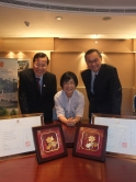 From left: Prof. Fung Kwok-pui, Ms. Fanny Li and Prof. Fok Tai-fai