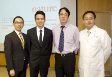 (From left) Prof. Vincent Chun-tong MOK, Assistant Dean (Clinical) and Professor, Division of Neurology, Department of Medicine and Therapeutics; Dr. Owen KO Ho, MBChB Year 3 student; Prof. Wing Ho YUNG, Professor, School of Biomedical Sciences and Prof. Justin Che-yuen WU, Associate Dean (Clinical), Faculty of Medicine at CUHK.