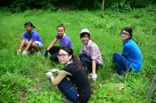 CUHK students participate in various manual work on Zheng Sheng campus.