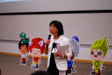 Prof. Esther Ho, Co-Director, Hong Kong Institute of Educational Research, CUHK delivers a speech.