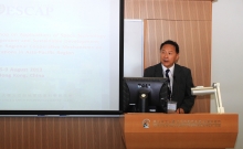 ISEIS Director Prof Lin Hui officiates at the opening ceremony of the training workshop.