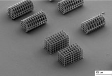 Porous 3D scaffolds of the microrobots