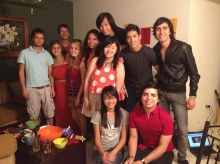 Chan Tsz Ching Cora (1st left, front row) and her friend at Tecnológico de Monterrey in Mexico.