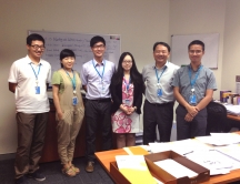 ISEIS interns with their UN supervisor Mr. Keran Wang (2nd right).