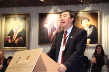 Prof. Joseph Sung, Vice-Chancellor, CUHK giving his welcoming remark