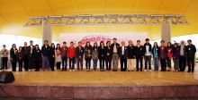 A group photo of the officiatng guests, representatives of the collaborating social service agencies, and members of the steering committee of Love Your Neighbour Programme.