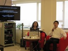 Prof. BU Wei, Institute of Journalism and Communication, CASS (left).