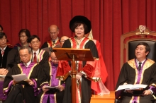 Dr. Anita Leung delivers an address.