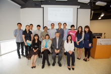 Officiating guests and winners of the Eco Tour Photo Contest. (Front row from right) Ms. Imelda Chan, Executive Manager, Charities of The Hong Kong Jockey Club; Prof. Fung Tung, Associate Vice-President, CUHK; Dr. Rebecca Lee, Founder of Polar Museum Foundation; and Mrs. Cecilia LAM, Programme Director of CUHK Jockey Club Initiative Gaia.