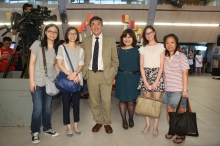 Professor Sung and staff pose for a photo.