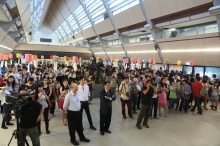 Over 400 staff join the party.