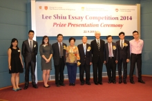 Officiating guests and award winners from Chung Chi College, CUHK.