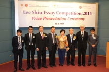 Officiating guests and award winners from The University of Hong Kong.