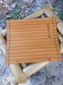 A bamboo scroll made for the ‘Dialogue in the Bamboo Fence’ activity.