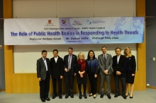 A group photo of the representatives of the Jockey Club School of Public Health and Primary Care, CUHK and Public Health England.