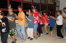 CUHK students organize a variety of fun games for the elderly.