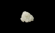 White jade ram and lambs
Qing (1644-1911)
Muwentang Collection