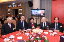 中大為饒宗頤教授舉辦百歲華誕祝壽晚宴。