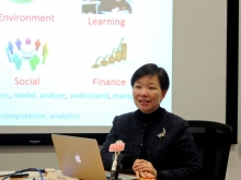 Prof. Helen Meng introduces the latest development of Stanley Ho Big Data Decision Analytics Research Centre.