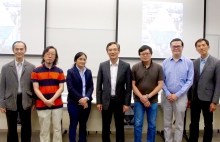 (From left) Prof. Leung Yee, Director, Institute of Future Cities, CUHK; Prof. Yip Ngai Ming, Immediate Past Chairman of Chartered Institute of Housing Asian Pacific Branch; Prof. Sujata Govada, Adjunct Associate Professor of CUHK School of Architecture and President of AIA Hong Kong; the Honorable Tony Tse Wai-chuen, Legislative Councillor (Functional Constituency – Architectural, Surveying and Planning); Mr. Lai Kin Kwok, Convenor of Platform of Concerning Subdivided Flats Issue; Mr. Keith Wong, Chief Officer of Hong Kong Council of Social Services; and Prof. Yiu Chung Yim, Associate Director, Institute of Future Cities, CUHK.