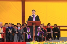 Prof. Joseph Sung, CUHK Vice-Chancellor delivers an address.