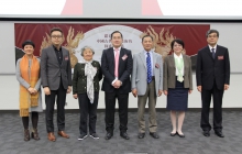 (From left) Prof. XU Xiaodong, Associate Director, Art Museum, CUHK; Mr. Max Lam, Creative Director of Chow Tai Fook Jewellery Group Limited; Prof. Han Rubin, Former Director of Institute of History of Metallurgy and Materials, University of Science and Technology; Mr. Peter Suen, Executive Director of Chow Tai Fook Jewellery Group; Prof. Qi Dongfang, Professor of School of Archaeology and Museology, Peking University; Prof. Chi Jo Hsin, Visiting Scholar, Art Museum, CUHK; and Dr. Yang Junchang, Researcher of Shaanxi Institute for the Preservation of Cultural Heritage, Beijing.