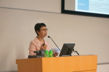 Dr. Anna Kwan, Chair of HERDSA HK, gives the Welcoming Address.