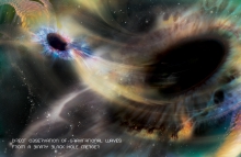 Direct observation of Gravitational Waves from a binary black hole merger. (Photo credit: Aurore Simonnet, E/PO Sonoma State University)