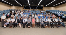 A group photo of the guests and the recipients of the GAIA Online Platform annual awards.