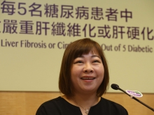 Diabetic patient Ms. Cheng has been monitoring diet and losing weight in order to enhance her liver health since she was found having liver fibrosis.