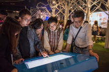 Prof. Fong Wing-ping, Head of Chung Chi College, CUHK, visits the NEWater in Singapore with participants.