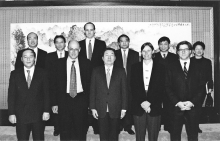 November 1997: Celebrating the success of the China Telecom IPO at Zhongnanhai.