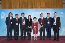 A group photo of Prof. Kathy Lui and CUHK members.