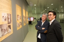 The opening ceremony of the Exhibition from CUHK Library's of Yam Pak Collection.