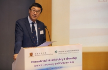 Prof. Joseph Sung, Vice-Chancellor and President of CUHK delivers an opening address.