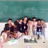 Miss Carissa Ma takes part in voluntary teaching services in Fujian.