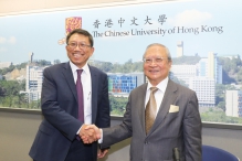 Prof. Rocky Tuan, Vice-Chancellor and President Designate (left) and Dr. Norman Leung, Chairman of the University Council, CUHK