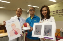 A research conducted by the neurology team from CUHK Faculty of Medicine shows that the number of Atrial Fibrillation-related stroke cases has seen 3 times higher over 15 years. (From left) Dr. Thomas LEUNG, Lee Quo Wei Associate Professor of Neurology, Department of Medicine and Therapeutics, CUHK; stroke patient Mr. LOK; and Dr. Yannie SOO, Clinical Professional Consultant, Division of Neurology, Department of Medicine and Therapeutics, CUHK.