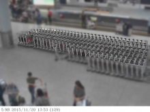 The Real-time Trolley Supply Monitoring System can automatically blur visual contents other than the trolley racks to protect passengers’ privacy.